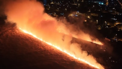 Tekirdağ'da Aşıklar Tepesi alev alev yandı