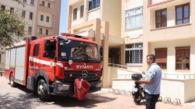 Karaman'da dairede çıkan yangın korkuttu