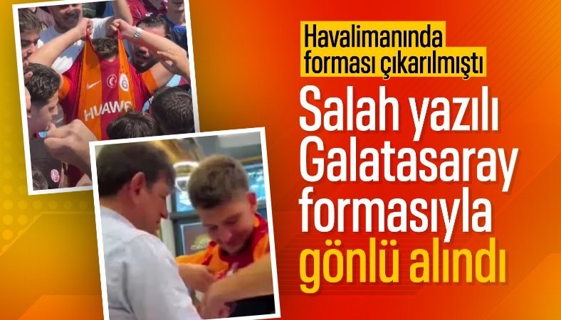 Havalimanında forması çıkarılan Galatasaray taraftarına jest!