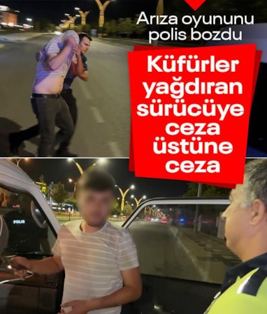 Aksaray'da alkollü sürücünün 'arıza' oyunu: Sinirlerini gazetecilerden çıkarttı