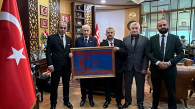 Suriye Türkmenlerinden Devlet Bahçeli'ye ziyaret: Suriye ordusunda yeniden yapılanma gündemi