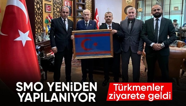 Suriye Türkmenlerinden Devlet Bahçeli'ye ziyaret