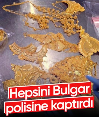 Bulgaristan sınırında yarım milyon euroluk kaçak altın ve sigara yakalandı