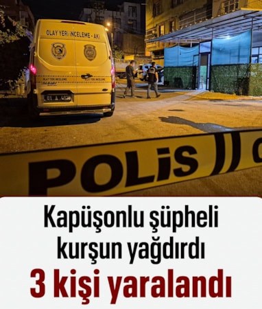 Adana'da kapüşonlu şüpheli kahvehaneye ateş açtı: 3 yaralı