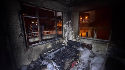 Artvin'de şüpheli ev yangını: 1 yaralı 1 gözaltı