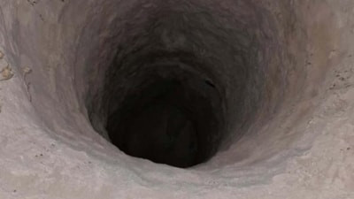 Konya'da 10 metrelik çukurda iki gün mahsur kalan kuzu kurtarıldı