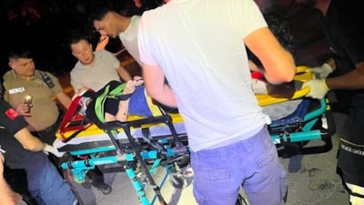 Balıkesir'de otomobil kanala uçtu: 2 yaralı
