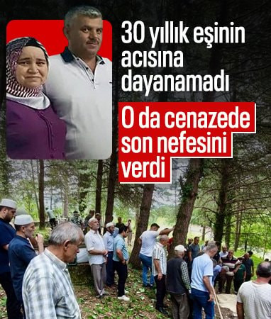 Bartın'da 30 yıllık eşinin acısına dayanamadı: Cenazede hayatını kaybetti