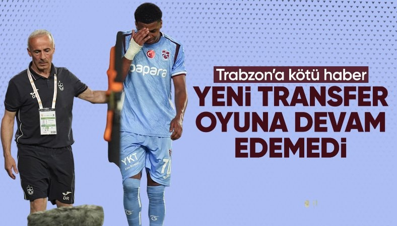 Trabzonspor’da Noah Saviolo şoku: Sakatlandı, oyuna devam edemedi