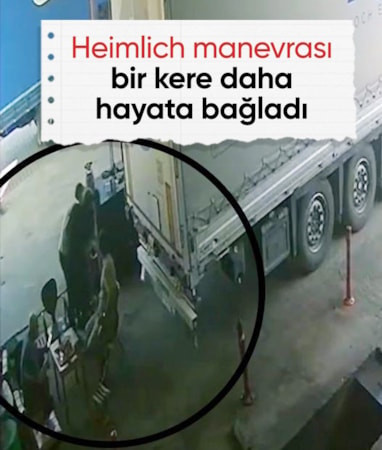 Ordu'da lokma tatlısı soluk borusuna kaçan kişi, Heimlich manevrasıyla hayata döndü