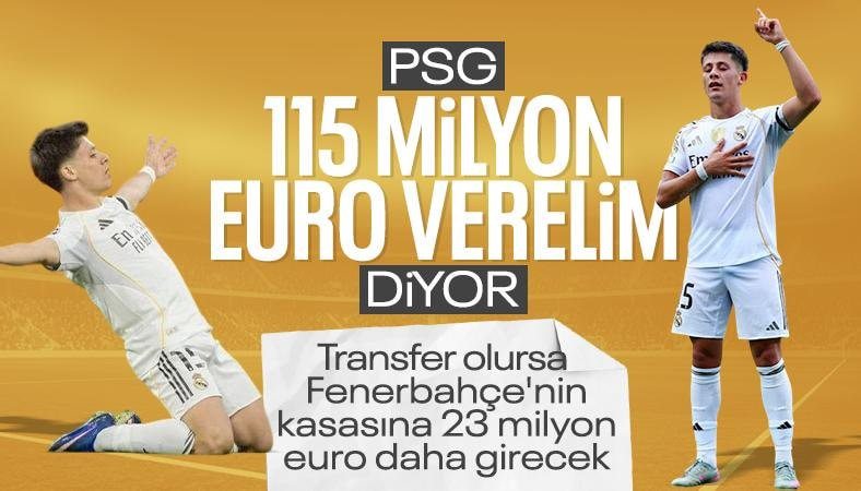 PSG'den Arda Güler'e dev teklif! Fenerbahçe'nin kasası dolabilir