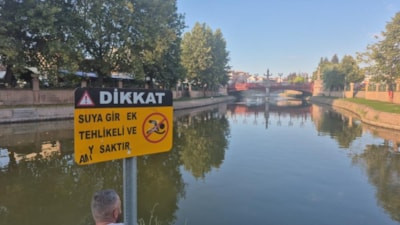 Eskişehir'de çaya itilen kişi hastaneye kaldırıldı