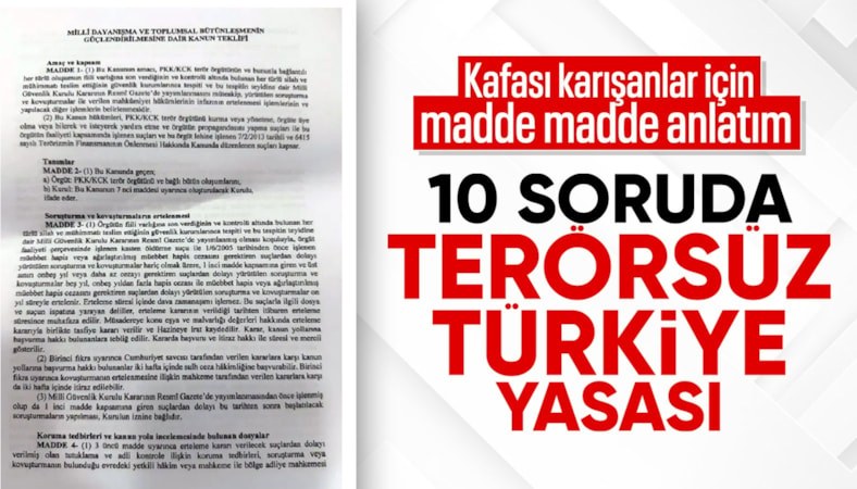 10 soruda Terörsüz Türkiye yasası