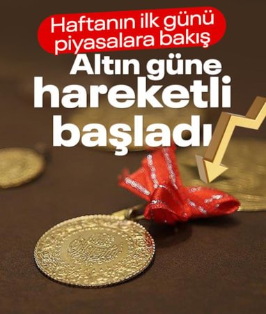 Haftaya değer kaybıyla başlayan altın fiyatları tekrar yükseldi