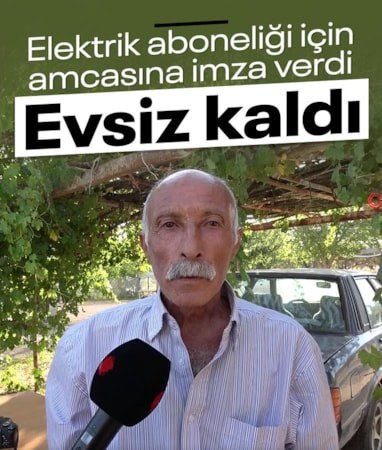 Malatya'da elektrik aboneliği için amcasına imza verdi: 4 çocuğuyla sokakta kaldı