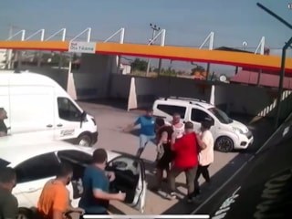 Tokat'ta başpehlivan akaryakıt istasyonunda darbedildi