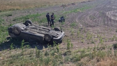 Kayseri'de takla atan araçtaki 2 kişi hayatını kaybetti