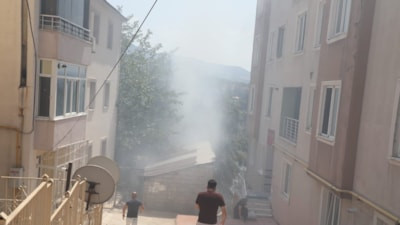 Tunceli'de torpille oynayan çocuklar yangın çıkardı
