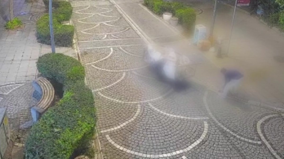 Kırklareli'de mazgalları çalan hırsız görüntülendi