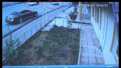 Siirt'te el frenini çekmeyi unuttu