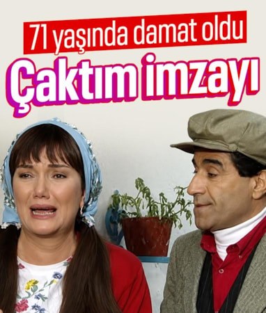 71 yaşında evlendi