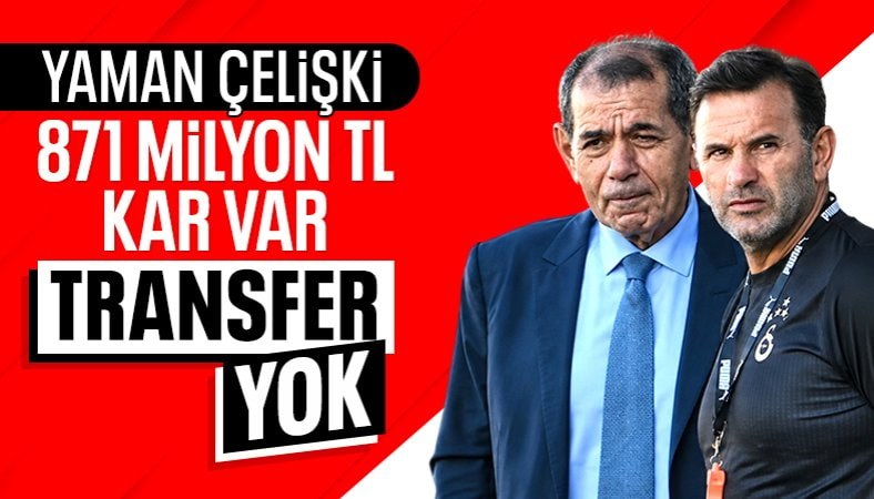 Galatasaray'da 871 milyon TL kar açıklansa da transferde sessizlik var!