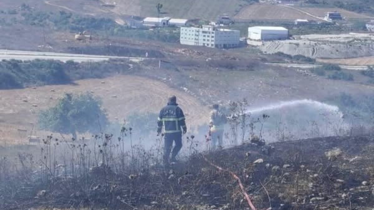Erzincan'da arazide yangın çıktı