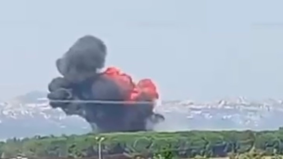 Yalova'da düşen F-16 uçağının yeni görüntüleri ortaya çıktı
