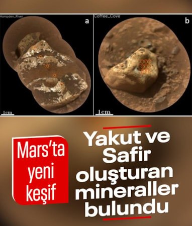Mars'ta yakut ve safir oluşturan mineraller bulundu