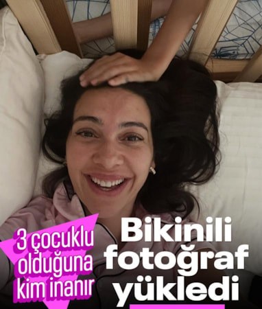 Bikinili poz verdi