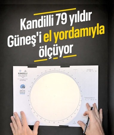Kandilli Rasathanesi 79 yıldır Güneş'in izini 'el' ile sürüyor