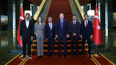 Cumhurbaşkanı Erdoğan, Süper Lig'e çıkan takımların heyetlerini kabul etti