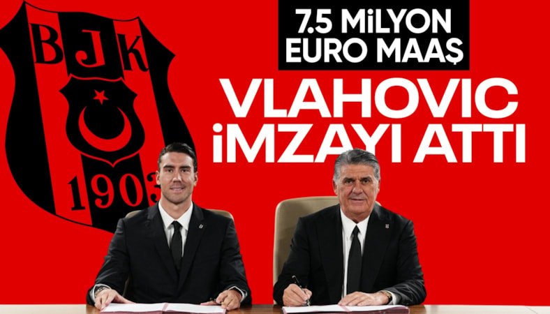 Beşiktaş, Dusan Vlahovic ile 3 yıllık sözleşme imzaladı