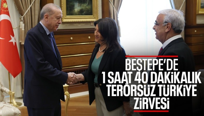 Cumhurbaşkanı Erdoğan DEM Parti heyetini kabul etti