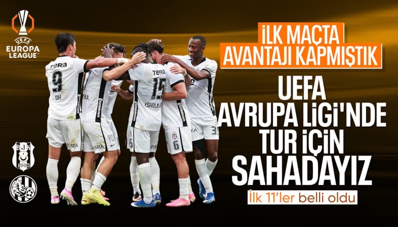 Beşiktaş - Hradec Kralove maçının ilk 11'leri