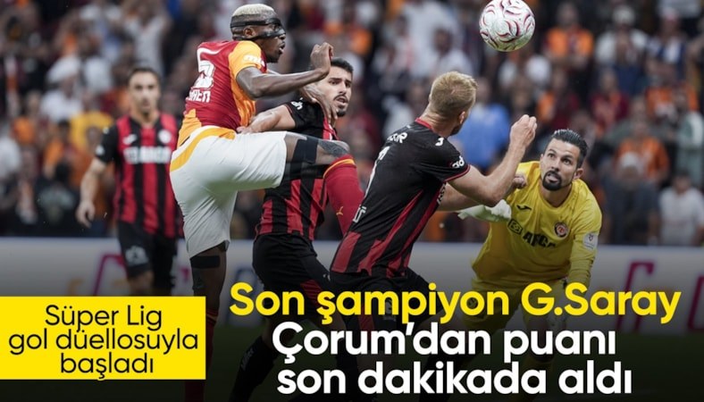 Galatasaray, Çorum FK ile berabere kaldı