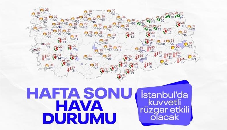 İstanbul'da hafta sonu kuvvetli rüzgar etkili olacak