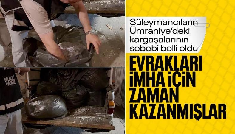 Alihan Kuriş operasyonunda imha edilmek üzere olan belgelere el konuldu