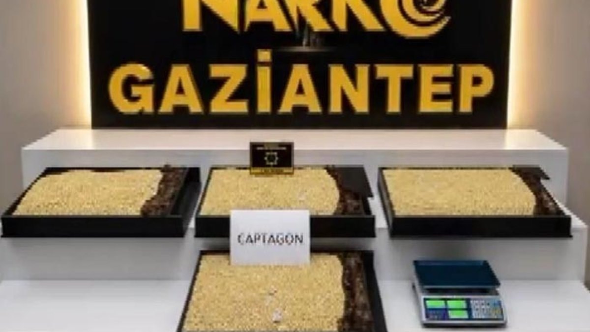 Gaziantep'te 400 bin Captagon hap ele geçirildi