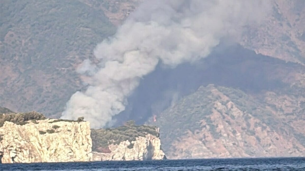 Muğla Marmaris'te orman yangını