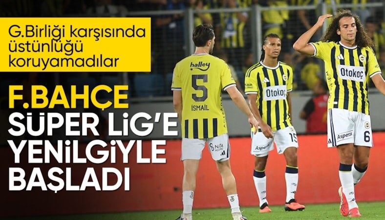 Fenerbahçe, Gençlerbirliği'ne kaybetti!