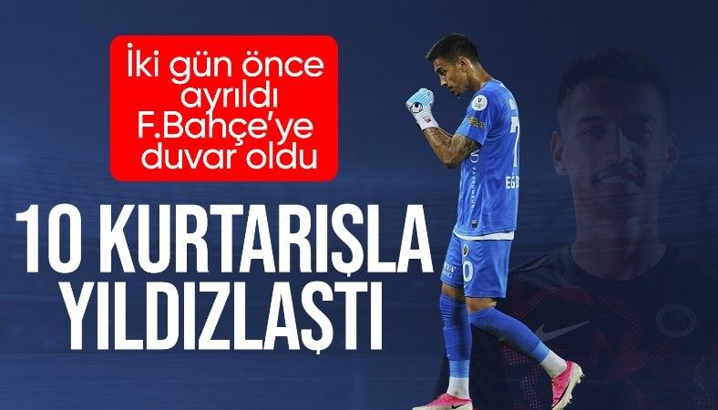 İrfan Can Eğribayat, Fenerbahçe karşısında 10 kurtarış yaptı