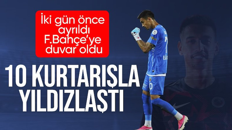 İrfan Can Eğribayat, Fenerbahçe karşısında 10 kurtarış yaptı