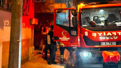Ordu’da park halindeki motosiklette yangın