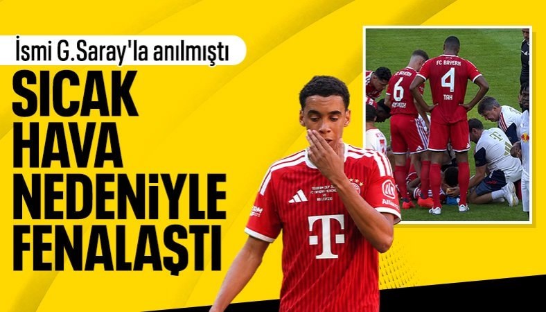 Musiala maçta korkuttu: Aşırı sıcak nedeniyle baygınlık geçirdi