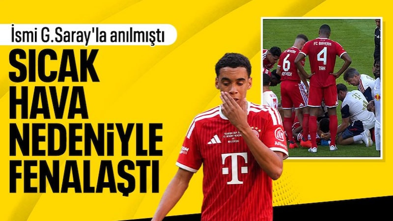 Musiala maçta korkuttu: Aşırı sıcak nedeniyle baygınlık geçirdi
