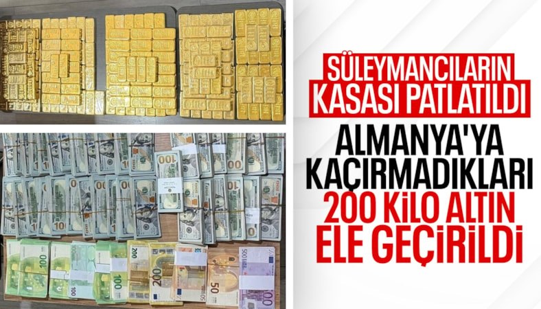 Alihan Kuriş suç örgütüne operasyonda 200 kg külçe altın ele geçirildi