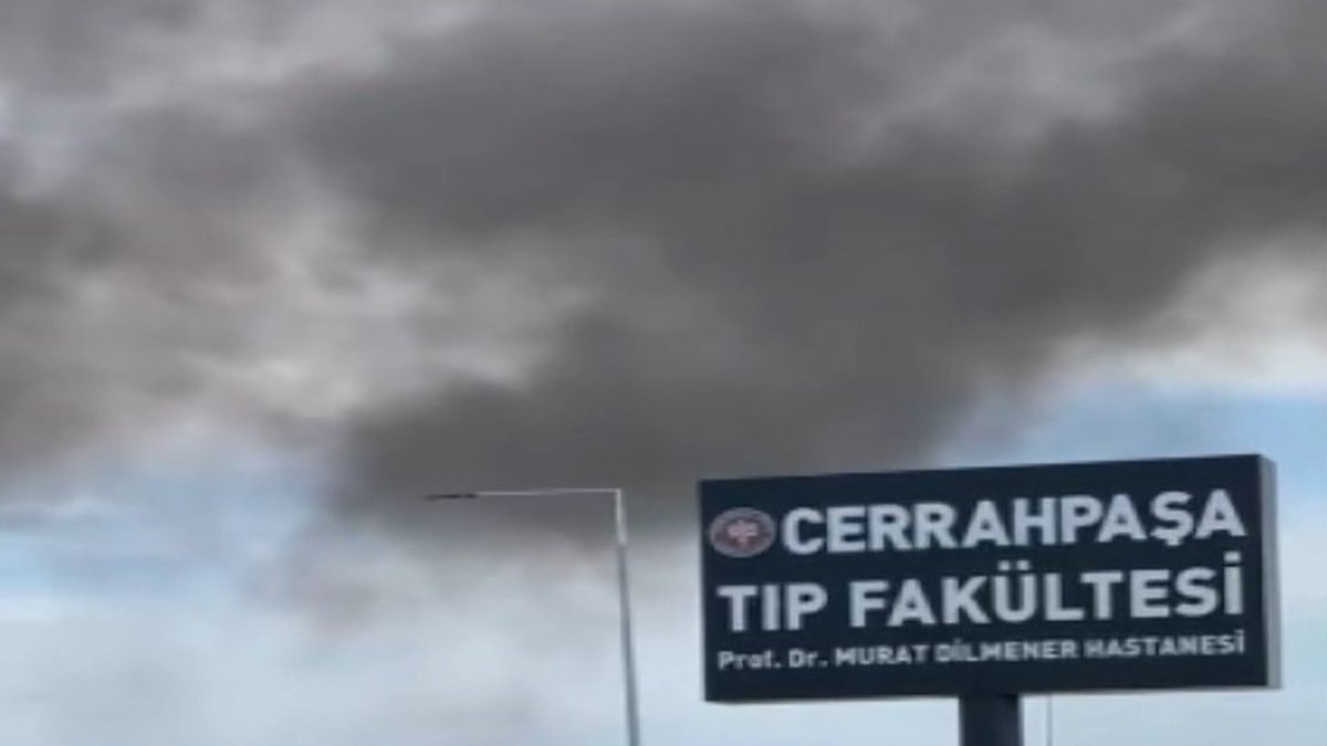 Cerrahpaşa Tıp Fakültesi'nin bahçesinde yangın çıktı