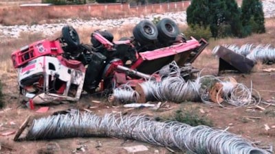 Sinop'ta vinç devrildi: 1 ölü 1 yaralı