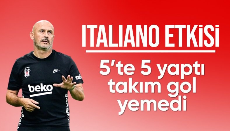 Beşiktaş'ta Vincenzo Italiano etkisini gösterdi